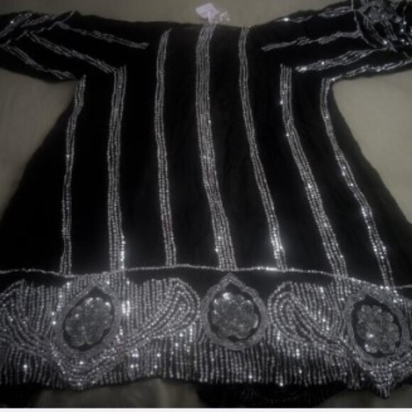 Free People Jen's Pirate Booty Sequined/Beaded Kimono - Picture 5 of 5